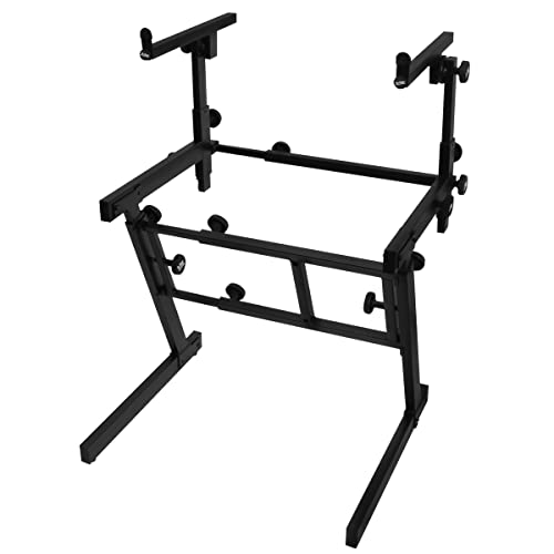 On-Stage Folding-Z 2-Tier Keyboard Stand