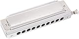 SWAN Harmonica in C Key 10 Holes 40 Tone Mouth Organ Stainless Steel Chromatics Harmonica SW1040