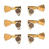 Gotoh Magnum Lock-Trad 3+3 Guitar Tuners with Keystone Knobs, Gold