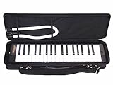 Woodnote Beautiful Black 37 Key Melodica with Carrying Case
