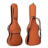 Deviser 48 Inch Electric bass Guitar bag 0.5 Inch Thick Padded Sponge wrinkleproof Soft guitar bass case gig bag Orange