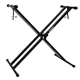 ChromaCast GoDpsMusic CC-KSTAND Double Braced X-Style Pro Series Keyboard Stand