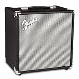 Fender Rumble 25 V3 Bass Amp for Bass Guitar, Bass Combo, 25 Watts, with 2-Year Warranty 8 Inch Speaker, with Overdrive Circuit and Mid-Scoop Contour Switch