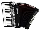 Hohner Bravo III Piano Accordion, 72 Bass, Black