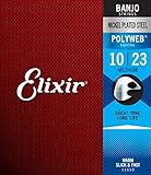 Elixir Strings Banjo Strings w POLYWEB Coating, Medium (.010-.023)