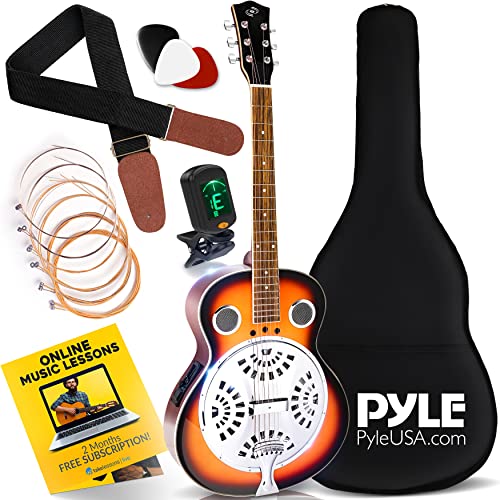 Pyle Electro Resophonic Acoustic-Electric Guitar
